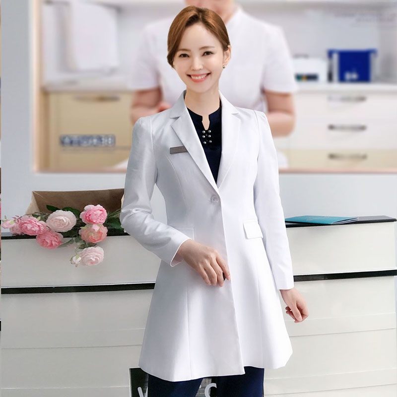 Long Sleeve White Lab Coat Doc - Medical Lab Years ulasan dan harga
