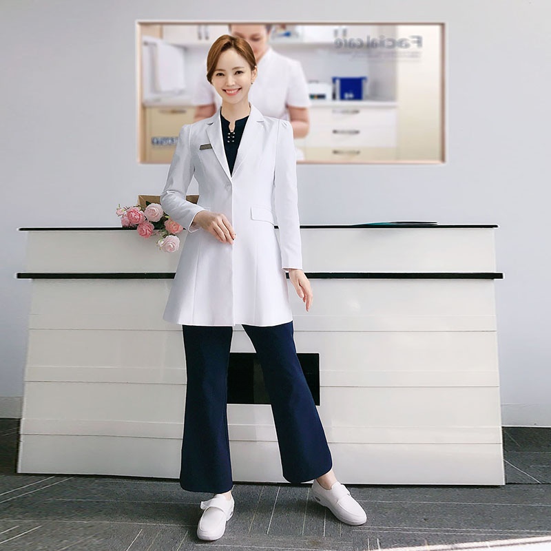 Long Sleeve White Lab Coat Doc - Medical Lab Years ulasan dan harga