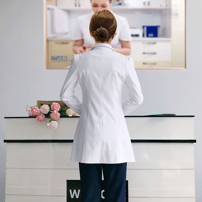 Long Sleeve White Lab Coat Doc - Medical Lab Years ulasan dan harga