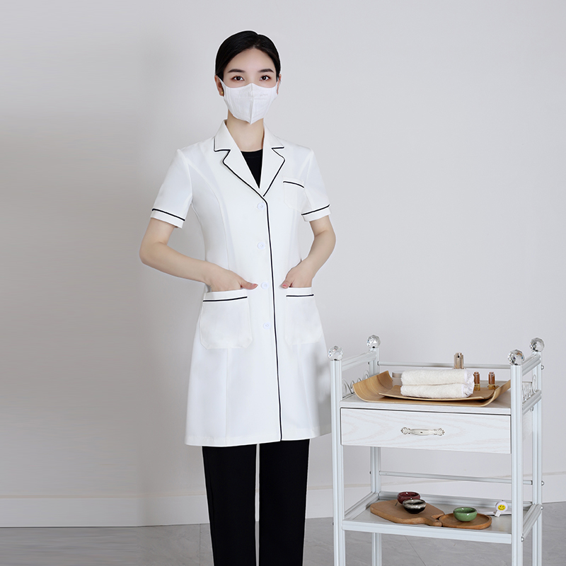 Short-Sleeve White Lab Coat Me - Medical Lab Years ulasan dan harga