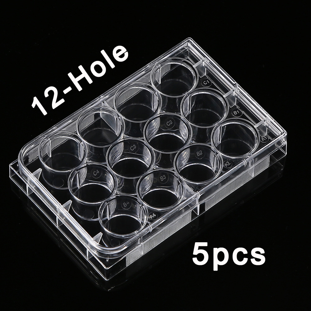 5Pcs Polystyrene 12 Well Petri - Medical Lab Supplies ulasan dan harga